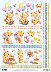 Reddycards 3D Stanzbogen Bärchen - Alles Gute 