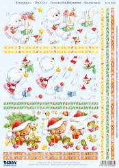 Reddycards 3D Stanzbogen Bärchen Weihnachten 3 