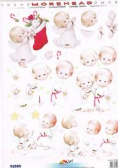 Reddycards 3D Stanzbogen & Hintergrundbogen Moreheads Engel 