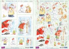 Reddycards 3D Stanzbogen Set Humphreys Corner Weihnachten 1 