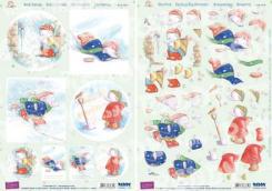Reddycards 3D Stanzbogen Set Humphreys Corner Weihnachten 2 