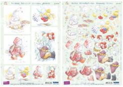 Reddycards 3D Stanzbogen Set Humphreys Corner Weihnachten 5 
