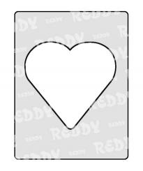 Reddycards 5 Doppelkarten Format A6, rot 