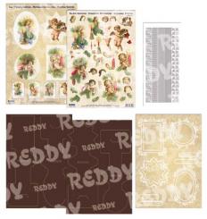 Reddycards Bastelset Aufstellkarten Weihnachten Engel, Maria und Jesuskind 