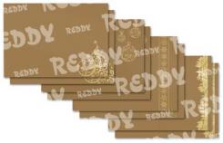 Reddycards DeLuxe Doppelkarten 8er Set, gold-laminiert, gold 