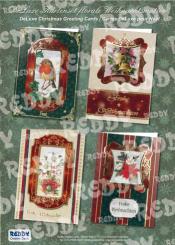 Reddycards DeLuxe-Kartenset 2013, für 4 Karten mit floralen Weihnachtsmotiven 