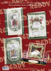 Reddycards DeLuxe-Kartenset für 4 Karten mit Weihnachtsmänner 