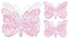 Reddycards DeLuxe Schmetterlingskarten, lila ca. 290 x 205mm 