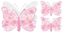 Reddycards DeLuxe Schmetterlingskarten, rose ca. 29x 20,5cm 