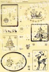 Reddycards DeLuxe Stanzbogen, Bilder und Schildchen, creme 