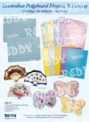 Reddycards Geschenkset Prägeboard Elegance & Fantasy 11tlg. inkl. Anleitung 