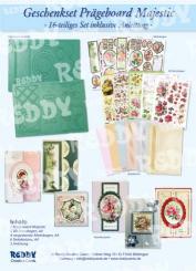 Reddycards Geschenkset Prägeboard Majestic 16tlg. inkl. Anleitung 