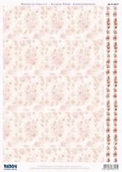 Reddycards Hintergrundpapier rosa-rote Rosen 
