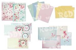 Reddycards Kartenset DeLuxe Blumen & Schmetterlingskarten 