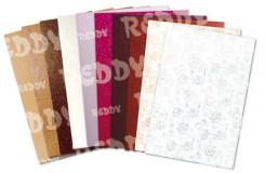 Reddycards Kartonsortiment Rosenkarton, geprägt 