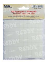 Reddycards Klebepads 10x10mm/ 100 St. weiss 2,0mm 2,0mm