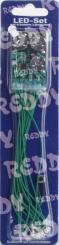 Reddycards LED-Set FARBIG m. 8 LED-Lämpchen an 12cm Kabeln 
