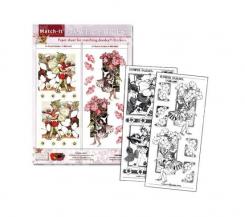 Reddycards Match-It-Sticker: Flower Fairies, Erdbeere + Seringe (gold) 