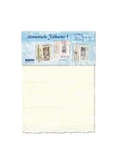 Reddycards Romantische Faltkarten creme A6 Set, Nr. 4 