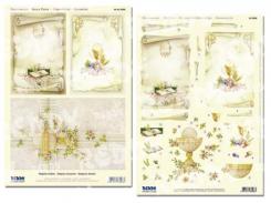 Reddycards Stanzbogen Set "Anlässe" Kelch, Ähren mit Golddruck 