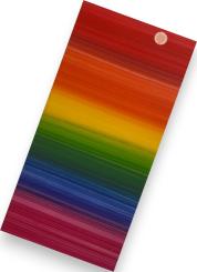 Sandras-Bastelladen - Regenbogen - Kerzen Verzierwachsplatte - 200 x 100 x 0,5mm Horizontal Streifen Horizontal Streifen