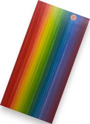Sandras-Bastelladen - Regenbogen - Kerzen Verzierwachsplatte - 200 x 100 x 0,5mm Vertikale Streifen Vertikale Streifen