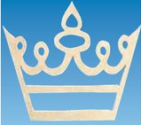 Rico-Design Holz-Decor Krone 23x19,5cm 