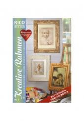 Rico Design Kreative Rahmen mit Strukturpaste,Ornament,Patina,Prägefolie ... 