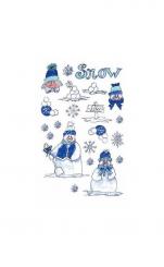 Rub-on transfers Schneemann glitzer -Nr.706g 