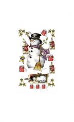 Rub-on transfers Schneemann m.Post 