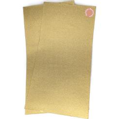 Sandras-Bastelladen - Metallic - Kerzen Verzierwachsplatten 2er Set - 200 x 100 x 0,5mm Bronzegold Bronzegold