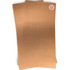 Sandras-Bastelladen - Metallic - Kerzen Verzierwachsplatten 2er Set - 200 x 100 x 0,5mm Kupfer Kupfer