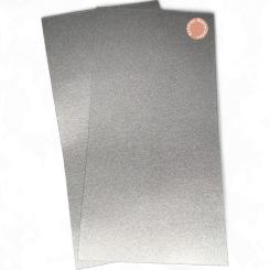 Sandras-Bastelladen - Metallic - Kerzen Verzierwachsplatten 2er Set - 200 x 100 x 0,5mm Alusilber Alusilber