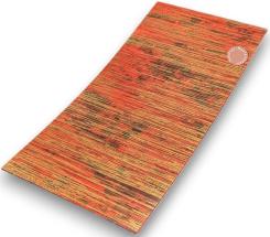 Sandras-Bastelladen - Multicolor Gebürstet - Kerzen Verzierwachsplatte - 200 x 100 x 0,5mm Hellrot-Gold Hellrot-Gold