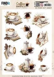 3D-Stanzbogen - Berries Beauties - Coffee Moments - Kaffeetasse 