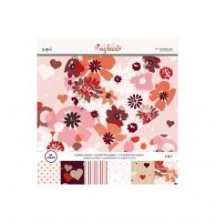 S.E.I. Paper pad With All My Heart 30,5x30,5cm /24 Bögen 