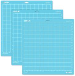 LOKLiK Schneidematte 3er-Pack - Blau Leicht klebend 30,5X30,5cm 