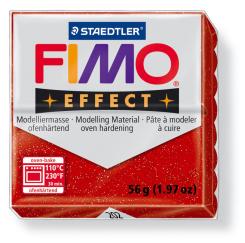 STAEDTLER Fimo Effect 56g Glitter-rot Glitter-rot