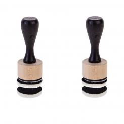 Sandras • 2x Rund Ink Blending Tool inkl. 4x Schaum 