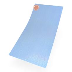 Sandras-Bastelladen - Holo Glimmer - Kerzen Verzierwachsplatte - 200 x 100 x 0,5mm Eisblau Eisblau