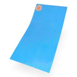 Sandras-Bastelladen - Holo Glimmer - Kerzen Verzierwachsplatte - 200 x 100 x 0,5mm Türkis Türkis