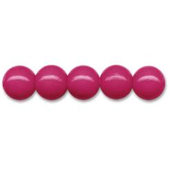 Sandras-Bastelladen Holzperlen Ø 8mm, 85 Stk., gebohrt Fuchsia Fuchsia