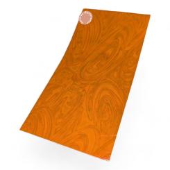 Sandras-Bastelladen - Irisierend - Kerzen Verzierwachsplatte - 200 x 100 x 0,5mm Orange Orange