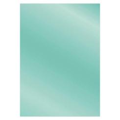Sandras CardDeco Satin-Spiegelkarton DIN A4  250g/m²  - 6 Bögen Metallic Hell Petrol Metallic Hell Petrol