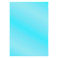Sandras CardDeco Satin-Spiegelkarton DIN A4  250g/m²  - 6 Bögen Metallic Himmelblau Metallic Himmelblau