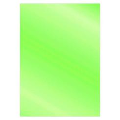 Sandras CardDeco Satin-Spiegelkarton DIN A4  250g/m²  - 6 Bögen Metallic Limette Metallic Limette