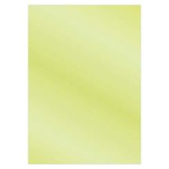 Sandras CardDeco Satin-Spiegelkarton DIN A4  250g/m²  - 6 Bögen Metallic Olivgelb Metallic Olivgelb