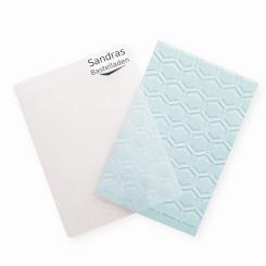 Sandras Embossing-Prägefolder/ -schablone 10,8x15cm Bienenwabe Bienenwabe
