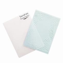 Sandras Embossing-Prägefolder/ -schablone 10,8x15cm Dschungel Rand Dschungel Rand