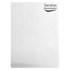 Sandras Embossing-Prägefolder/ -schablone 10,8x15cm Holzmaserung Holzmaserung
